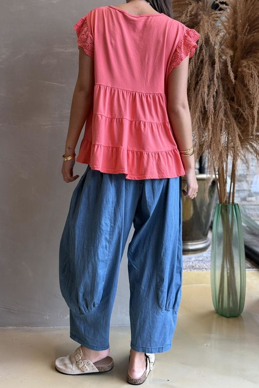 Classic Cotton Smock Tee Watermelon